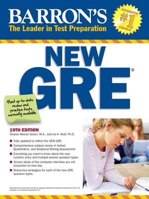 cover image of New GRE